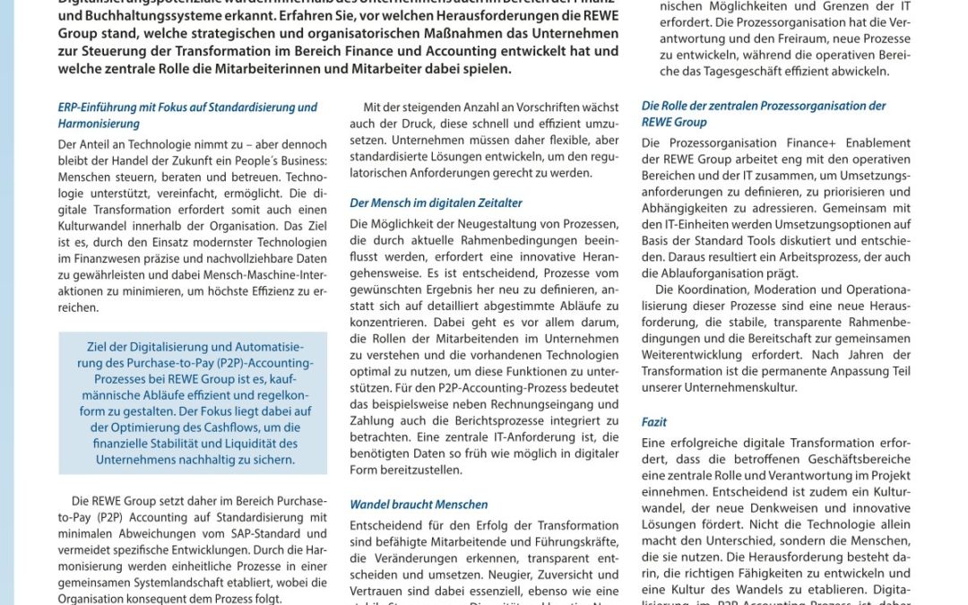 Menschen im Fokus: Navigieren durch den digitalen Wandel im  P2P-Accounting-Prozess