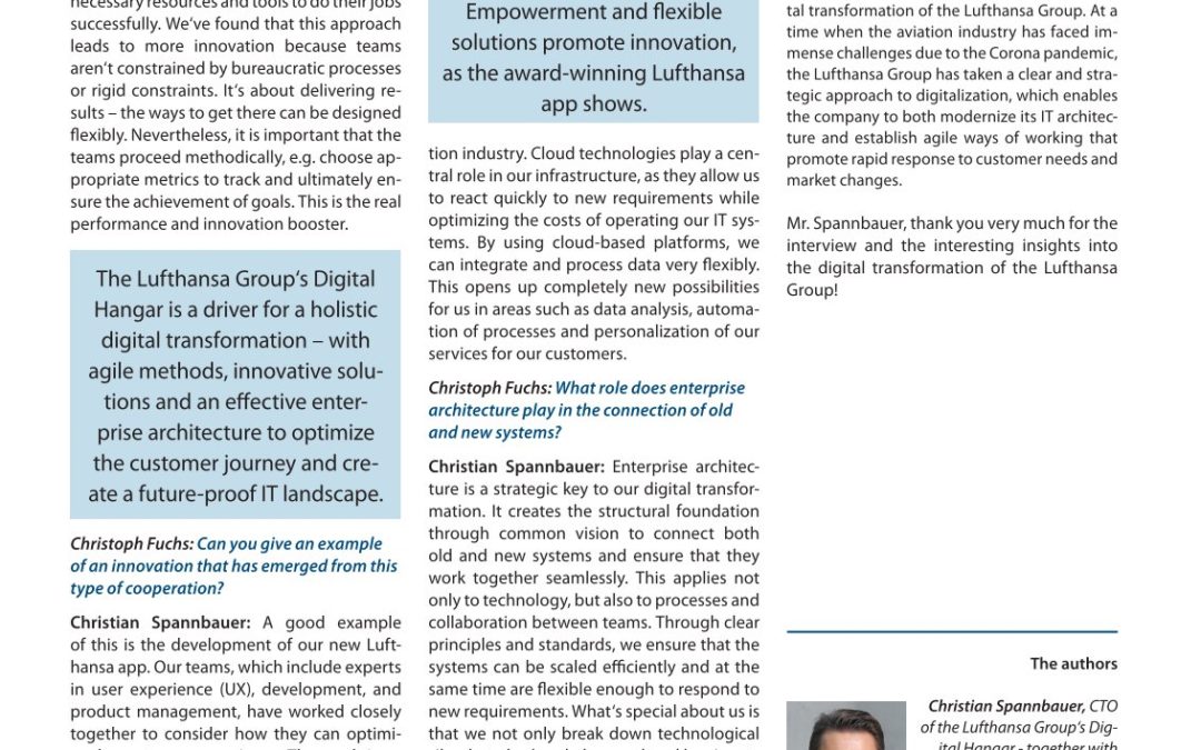 Digitalization in the Lufthansa Group