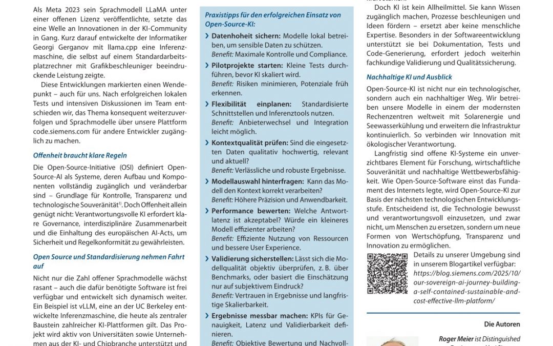 Welchen Wertbeitrag Open-Source- KI-Modelle liefern können