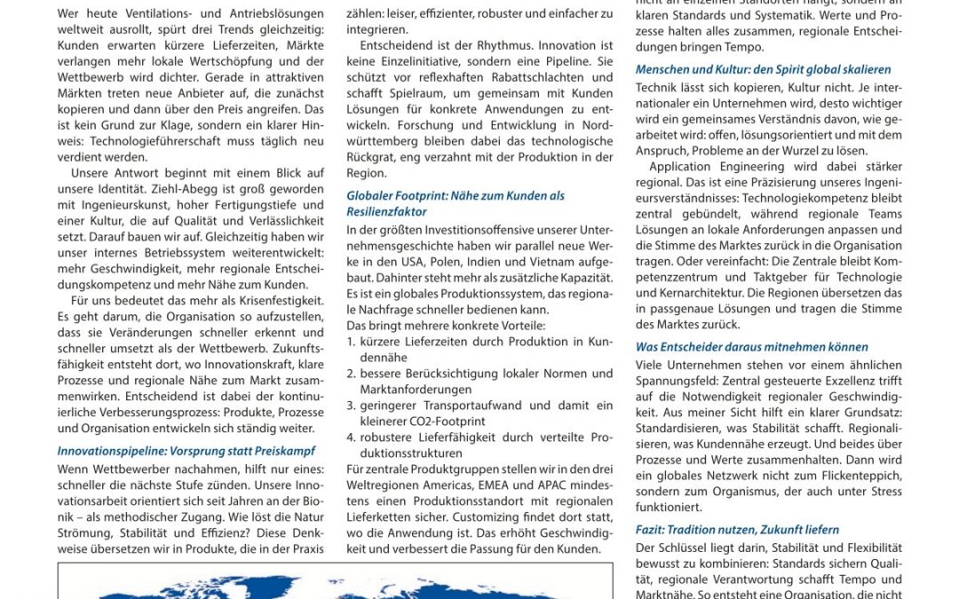 Innovation und Marktnähe sichern Veränderungsfähigkeit