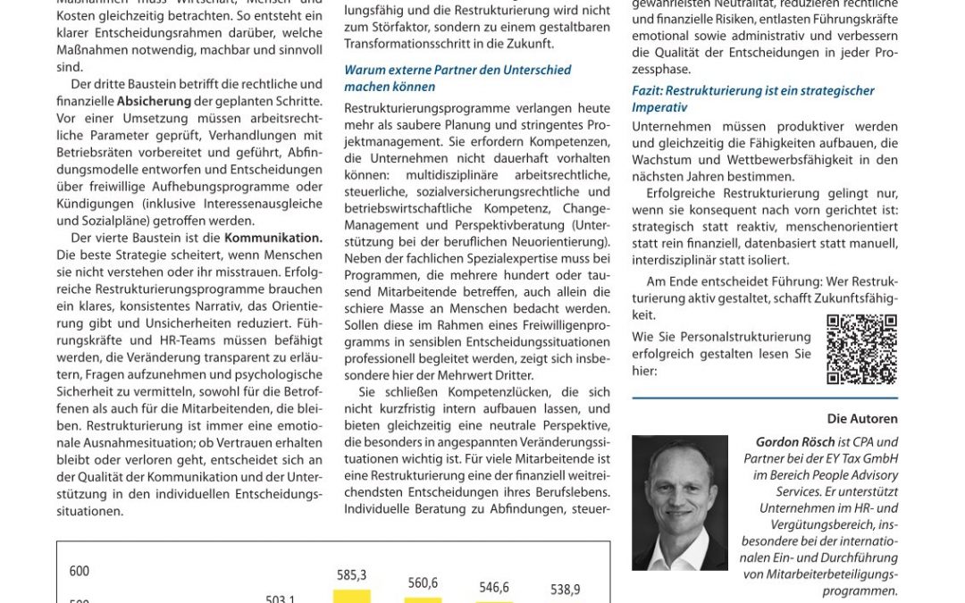Transformation und erfolgreiche Personalrestrukturierung – die Stunde der klaren Entscheidungen