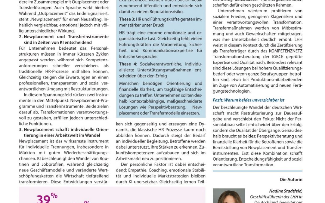 Vom Abbau zur Perspektive:  Wie moderne Restrukturierung Wert schafft